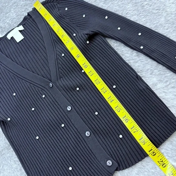 H&M Ribbed Rhinestone Cardigan - Picture 11 of 12